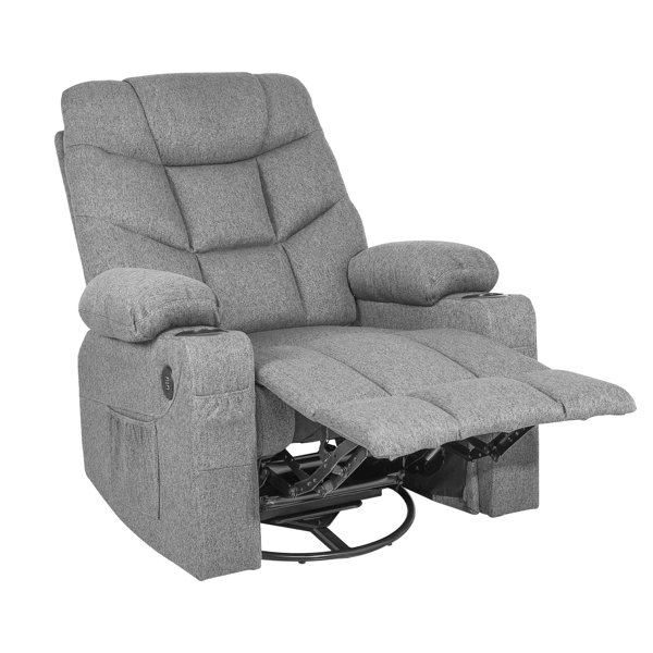Latitude Run® Zeily Upholstered Swivel Power Recliner Wayfair